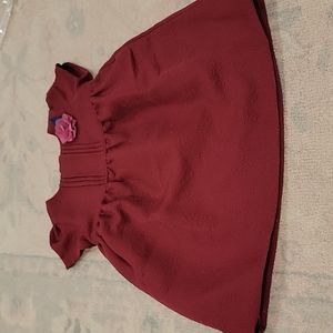 Gymboree Size 12-18M deep wine color dress
